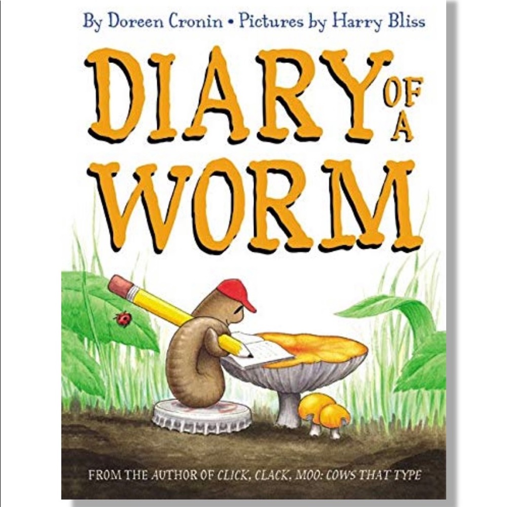 🌻4/$20 Diary Of A Worm book By Doreen Cronin